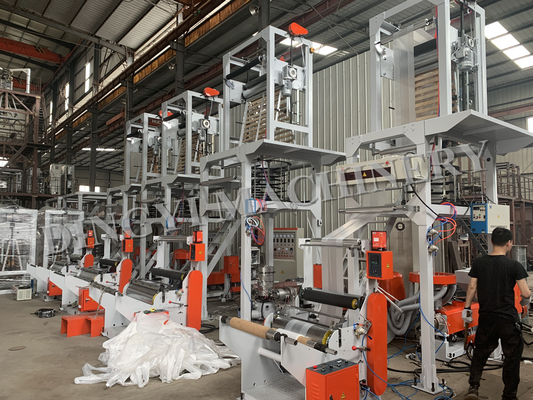 110kg Hr Plastic PLA Single Layer HDPE Film Blowing Machine