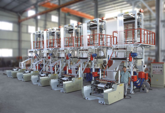 เครื่องเป่าฟิล์ม HDPE แบบม้วนอัตโนมัติขนาด 600 มม