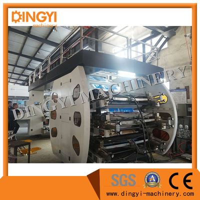 BOPP ฉลาก PE หกสีกลองกลางเครื่องกด Flexographic Ci
