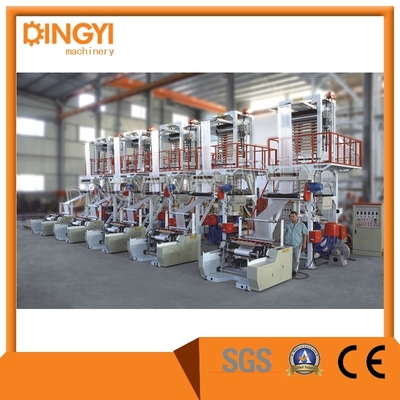 เครื่องเป่าฟิล์มม้วนเดียวแบบม้วนอัตโนมัติ 45Kw